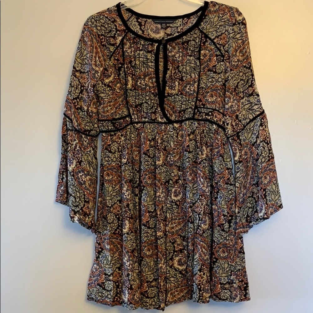 American Eagle - XS,‎ velvet trimmed tunic